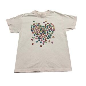 Vintage Youth Medium Dolphin Shirt Co Rainbow Ladybugs Beetles T-Shirt